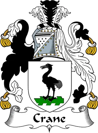 Crane family crest